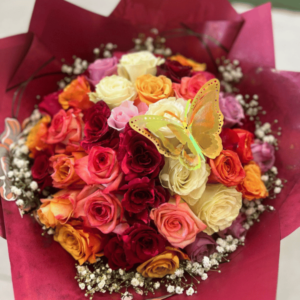 Mariposa de Rosas