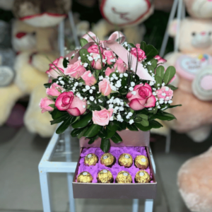 Caja de Rosas y Dulzura
