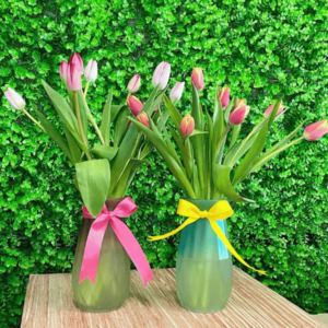 Tulipanes en Florero