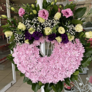 Corona Rosada con Rosas