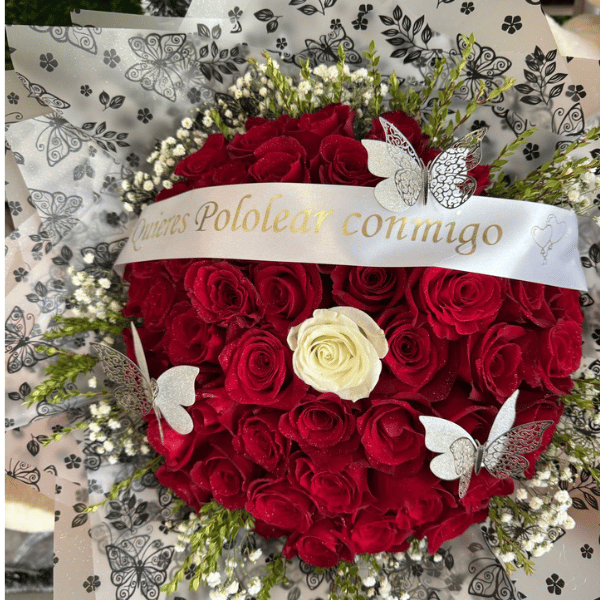 Propuesta en ramo de Rosas
