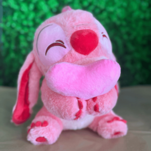 Peluche corazón rosado