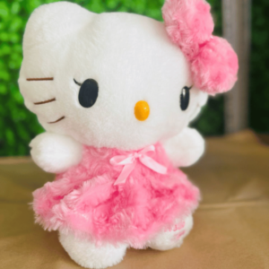 Peluche Kitty blanco y rosado