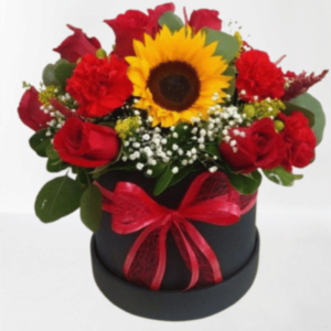Box Amor con girasol