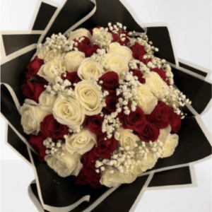 Ramo Elegante de Rosas bicolor