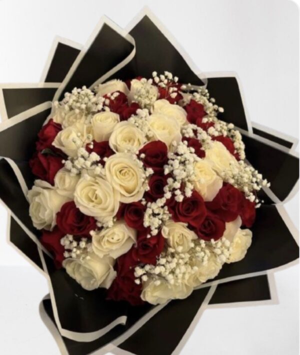 Ramo Elegante de Rosas bicolor - Imagen 2